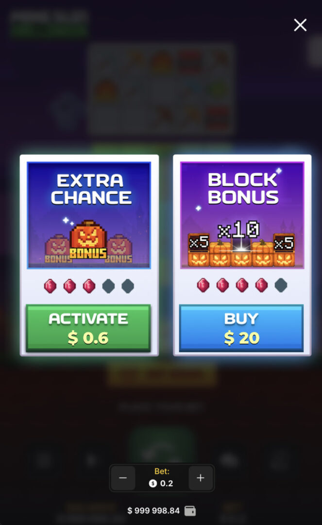 Mine Slot Halloween App-Ansicht: Betrug-Check, Anmeldung und Bonuscode mobil, Extra Chance und Block Bonus im Hochformat