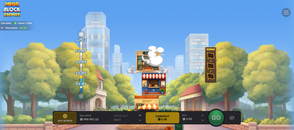 Megabloc Empire Casino-Spiel 