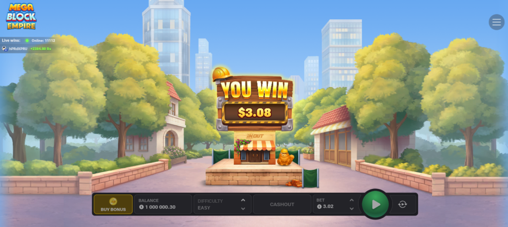 Megabloc Empire Casino-Spiel 