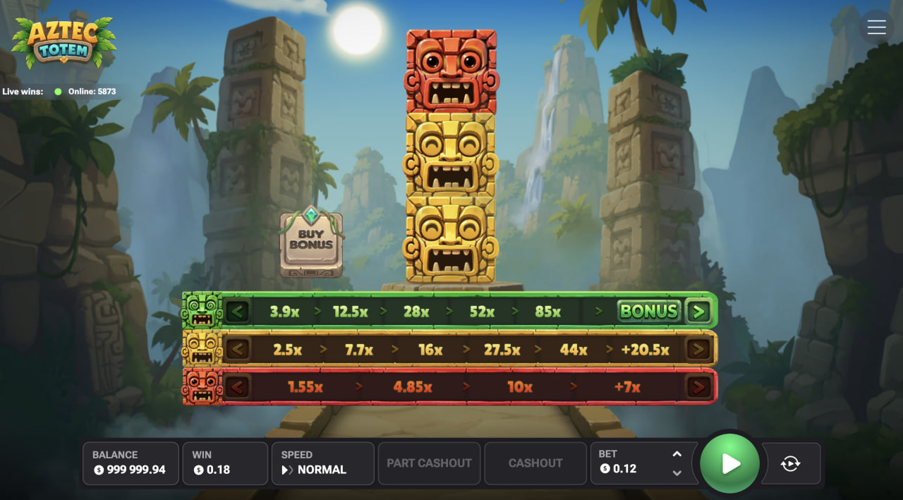 Aztec Totem Casino-Spiel im Test mit Demo und Bonus: Totem und drei Multiplikator-Pfade am PC